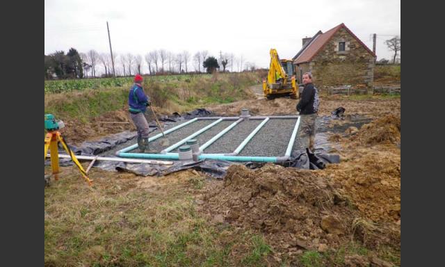 Assainissement et Maconnerie à Neuf à Tonquedec